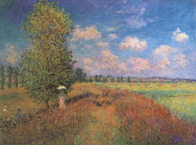 Campo di papaveri estivo da Claude Monet